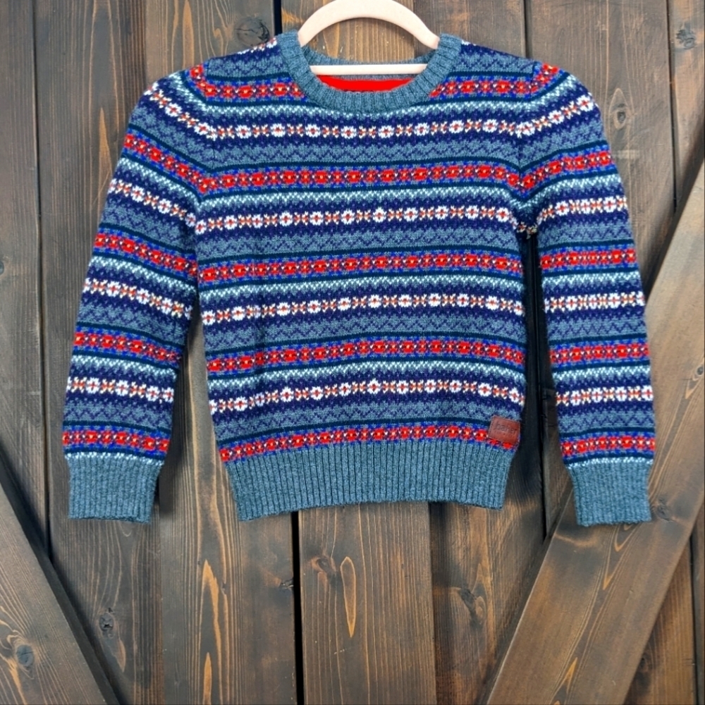 Ted Baker Soft Sweater with Elbow Patches Boys Size 6-7